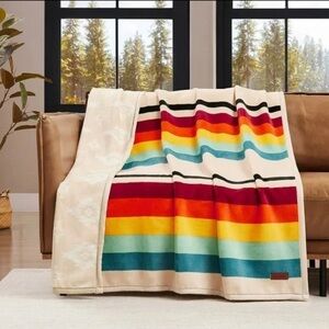 Pendleton 50x70” Plush Throw Soft Plush MOUNT FORAKER 100% Polyester New